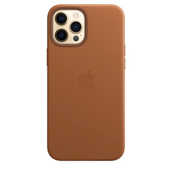 Coque cuir MagSafe iPhone 12 Pro max Havane itsu maroc