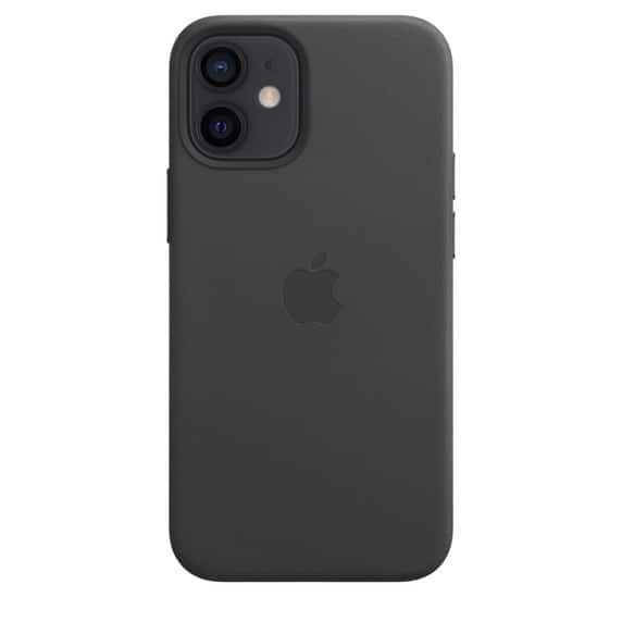 Coque cuir MagSafe iPhone 12 mini Noir itsu maroc