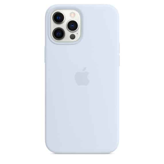 Coque silicone MagSafe iPhone 12 Pro Max Bleu tendre itsu maroc