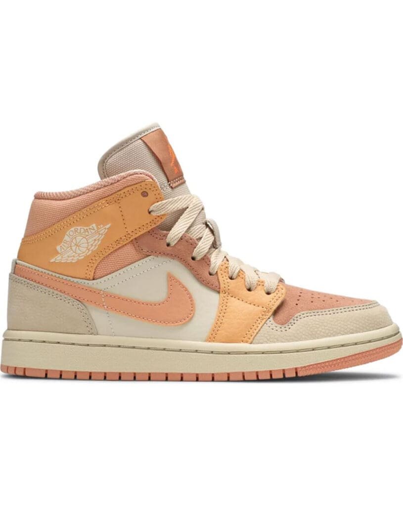 air jordan 1 mid apricot orange itsu maroc 1