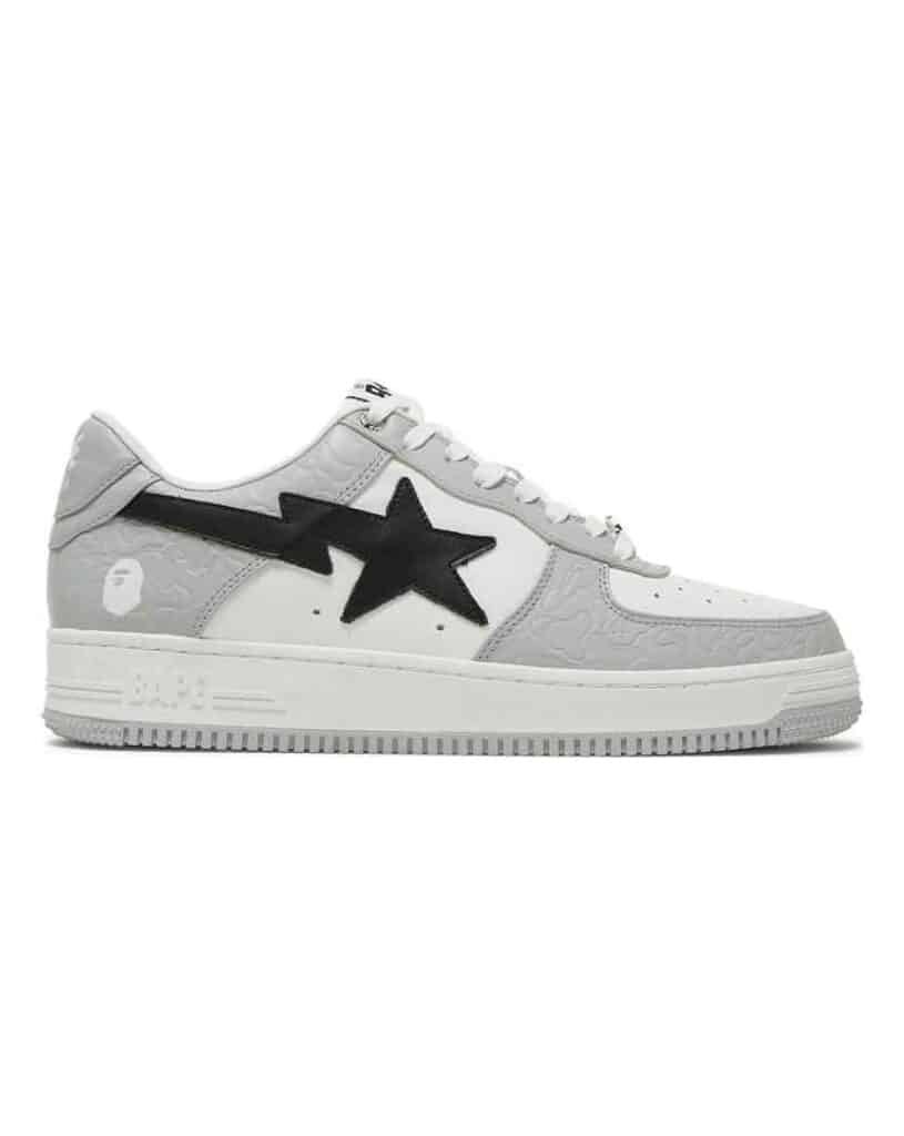 Bapesta Low M2 White Grey itsu maroc 2