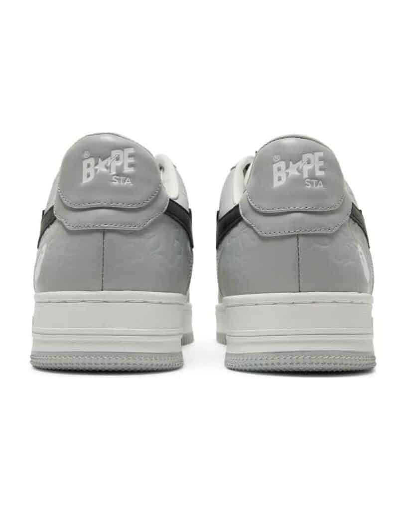 Bapesta Low M2 White Grey itsu maroc 3