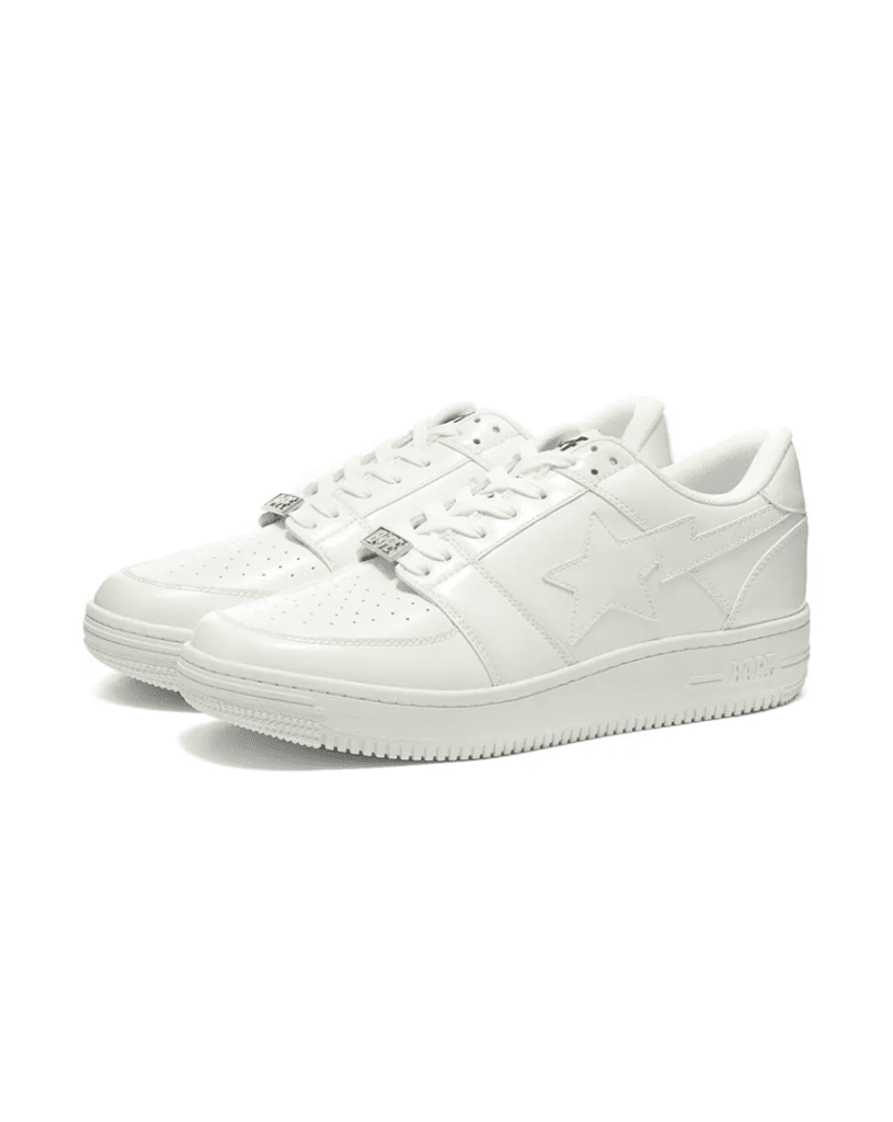 bapesta low white prix maroc 1