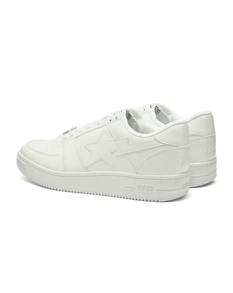 bapesta low white prix maroc 3