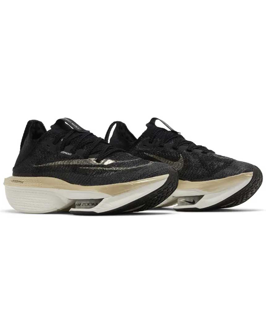 Nike Air Zoom Alphafly NEXT% 2 Black Metallic Gold Grain sneakers Maroc