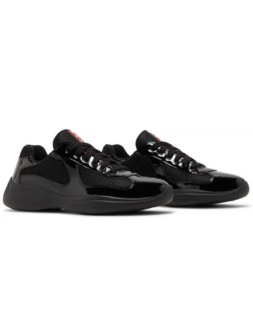 Prada America's Cup sneakers Noir Verni Maroc