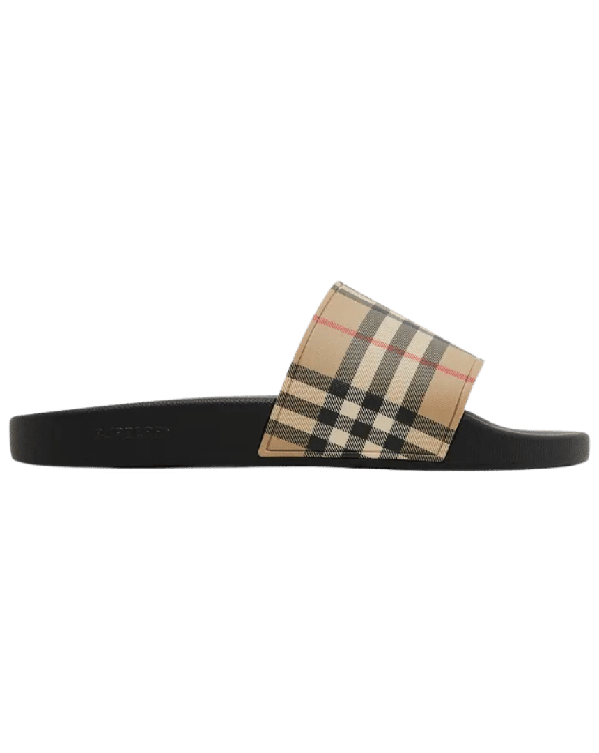 Burberry Check Slide Archive Beige