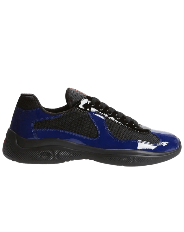 Prada America’s Cup Black and Blue Patent Maroc — Itsu.ma