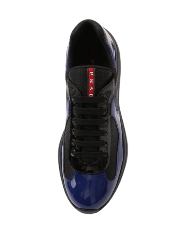 Prada America’s Black and Blue patent leather 4