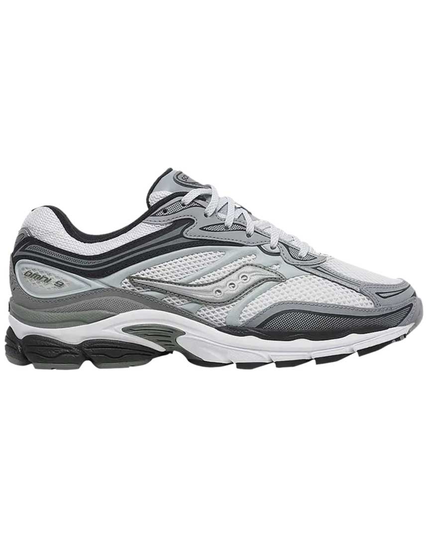 saucony progrid omni 9 fabricated future pack white grey homme