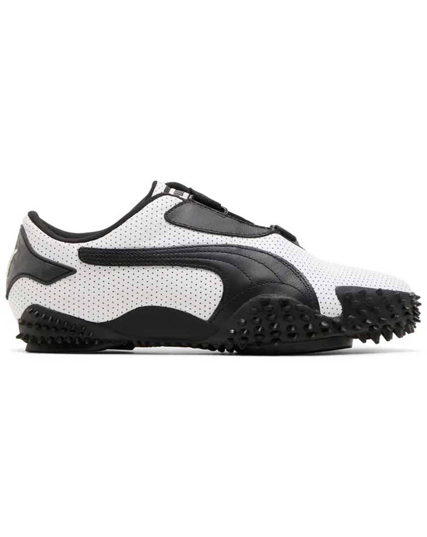 mostro perforated leather pack white black maroc 1