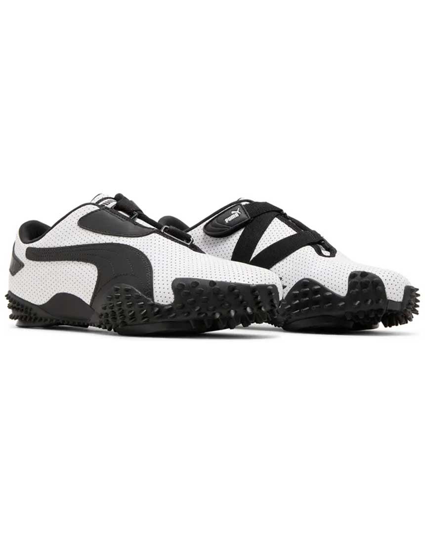 mostro perforated leather pack white black maroc 2