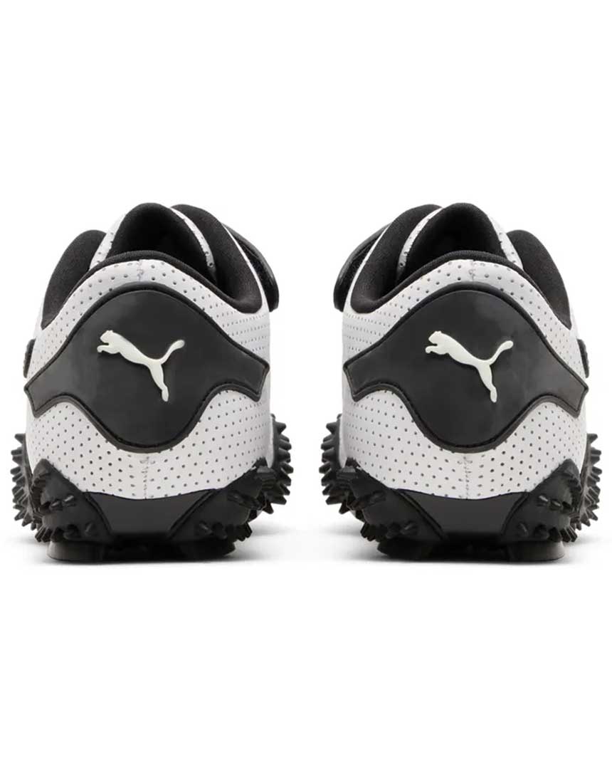 mostro perforated leather pack white black maroc 3