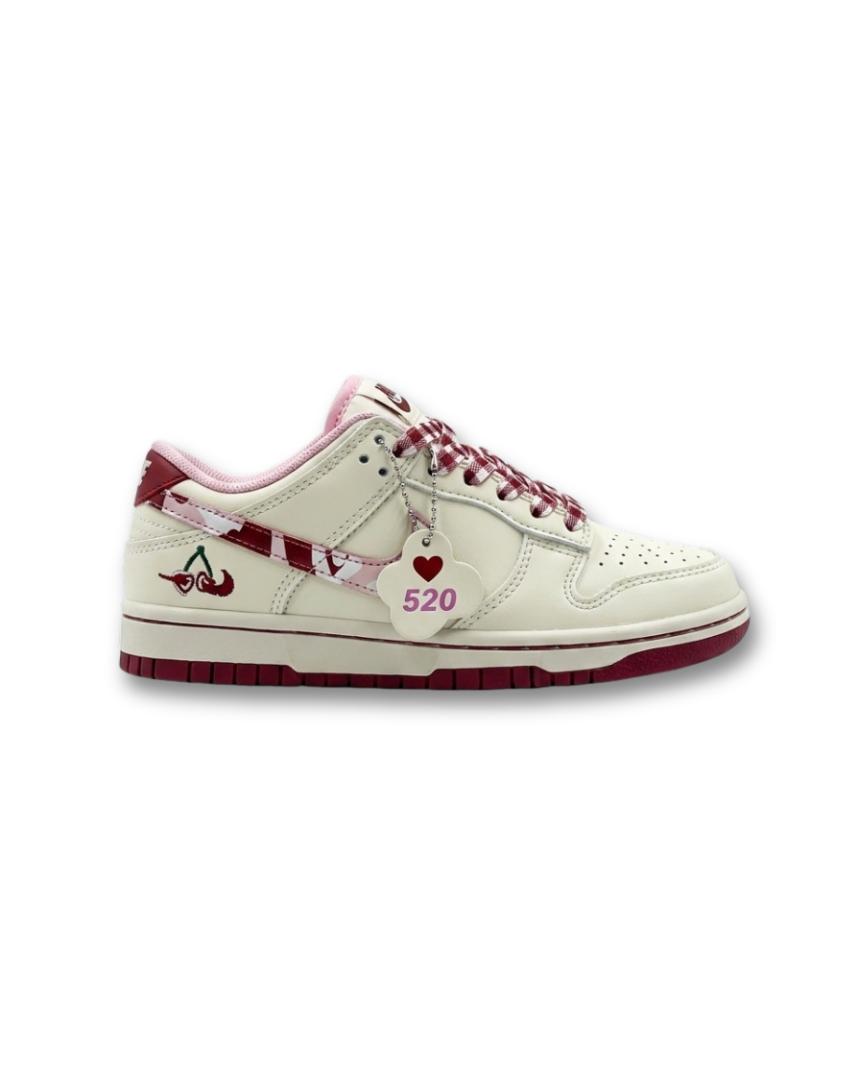 nike dunk low kids valentine day cerise creme rose