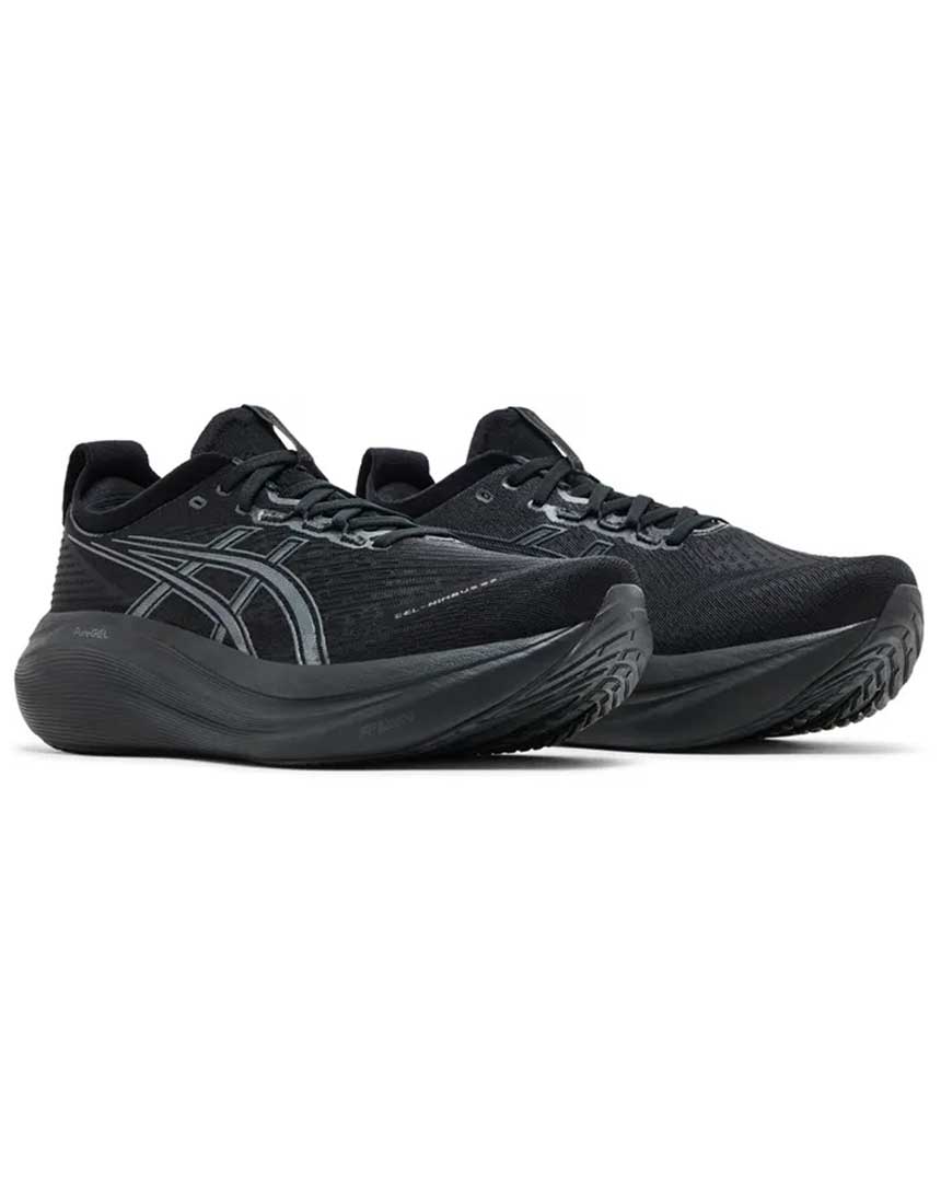 Chaussure de sport gel nimbus 27 wide black graphite grey 2