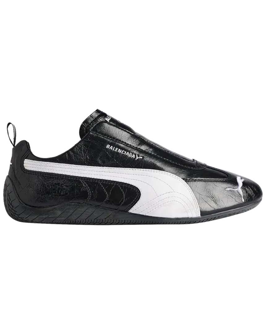 Puma Speedcat Leather Black White x Balenciaga