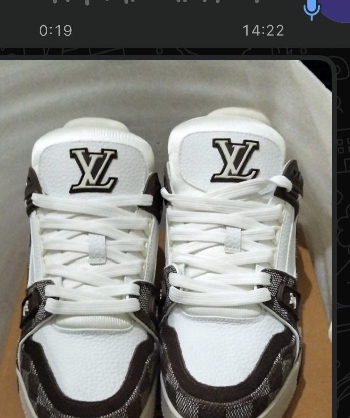 Louis Vuitton LV Trainer Damier — sneakers qualite superieure portees par un client itsu.ma au Maroc