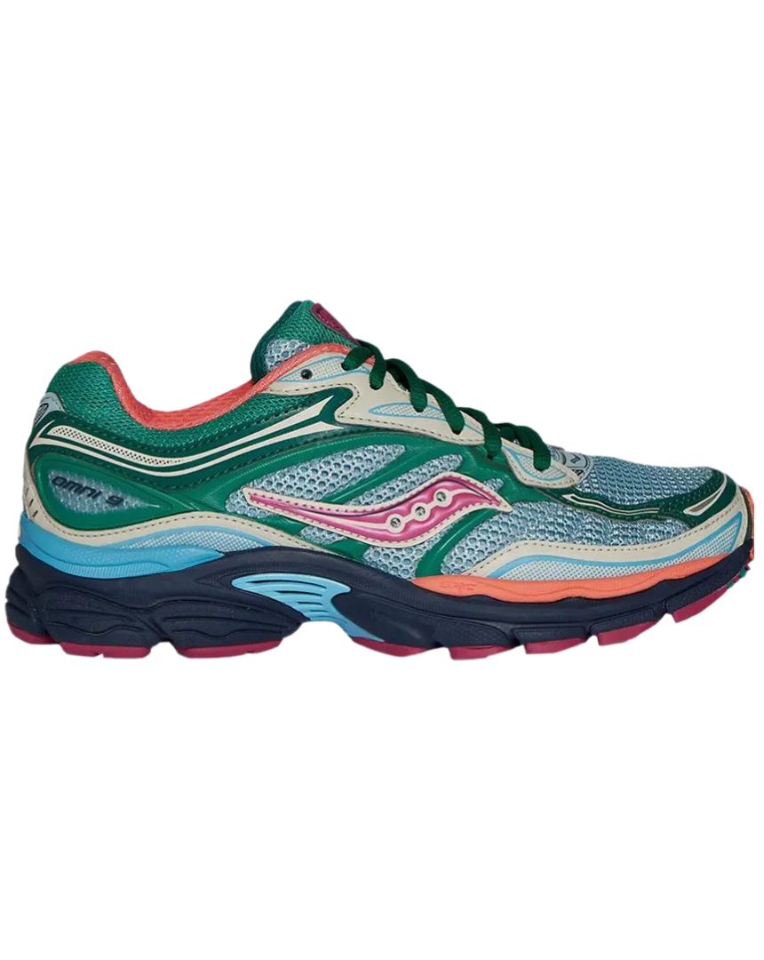 Saucony ProGrid Omni 9 Spruce Sterling Orange Femme Maroc - Itsu.ma